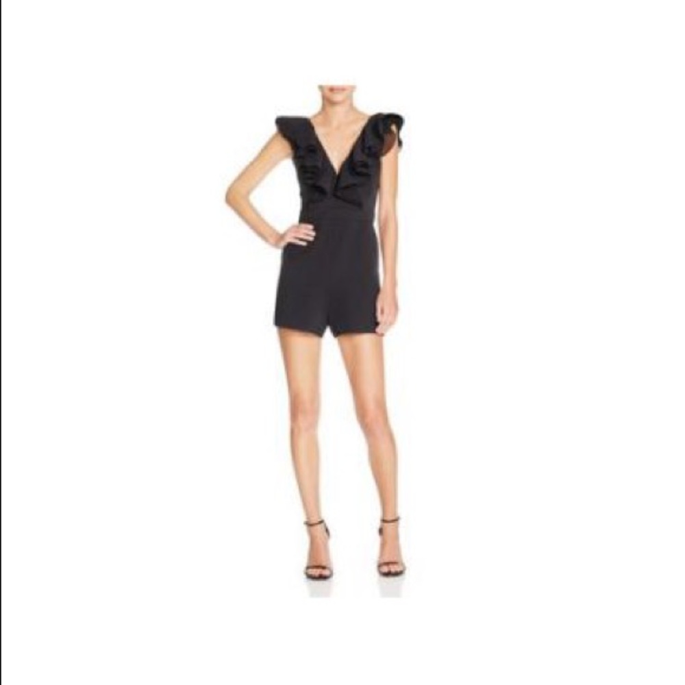 Bardot deep v-neck romper
